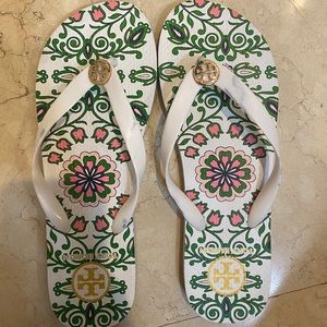 Tory Burch Floral Garden Party Flip Flops